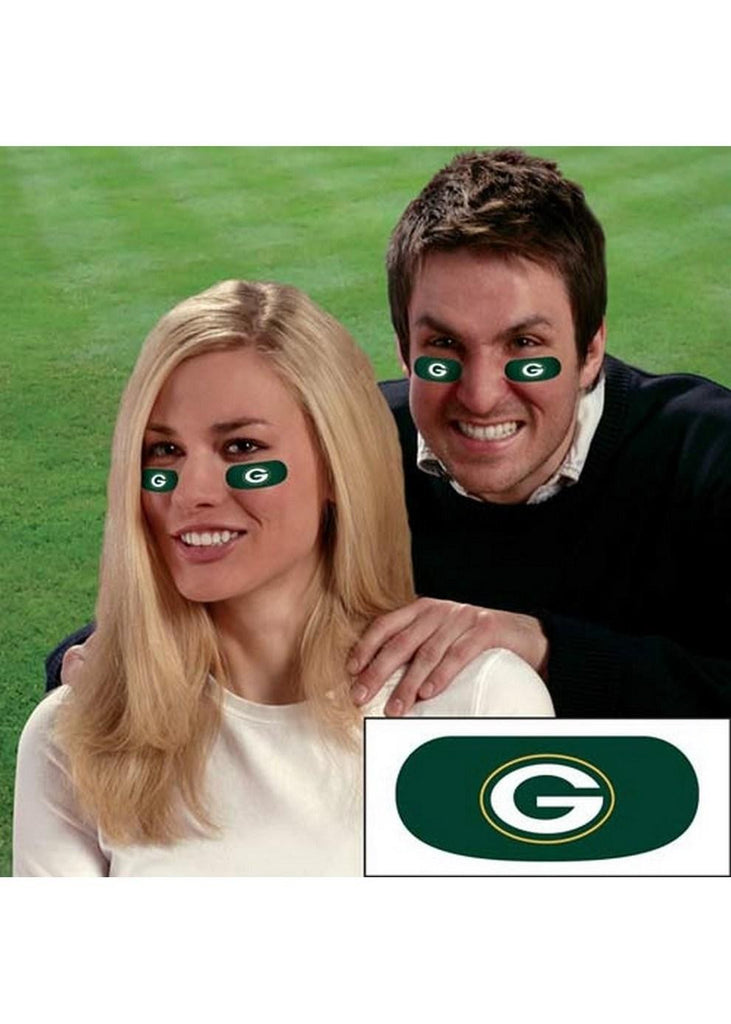 Party Animal Stick-On Eye Black Strips - NFL Green Bay Packers