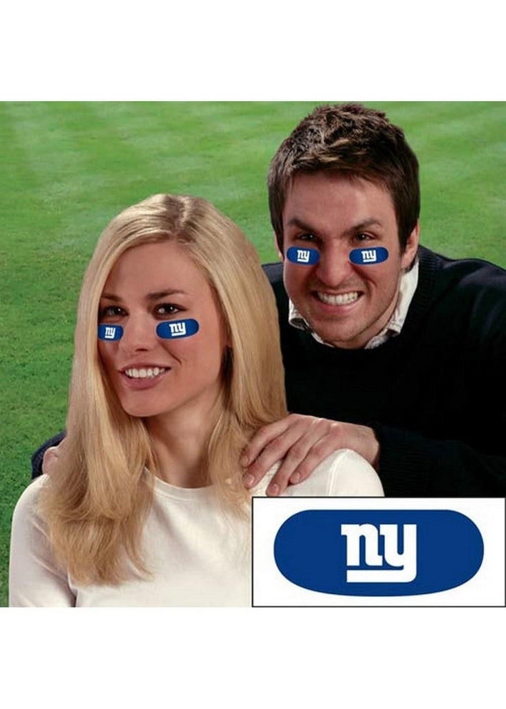 Party Animal Stick-On Eye Black Strips - NFL New York Giants