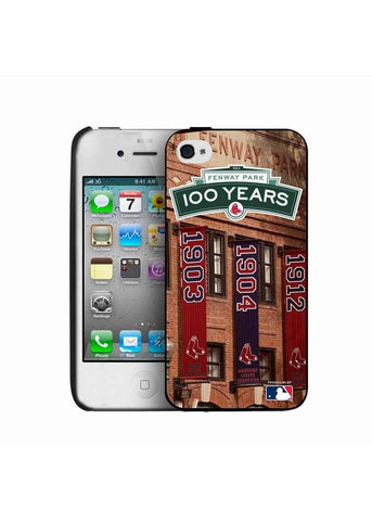 Iphone 4-4S Hard Cover Case - Boston Red Sox 100 Year Anniversary Stadium Collection - Championship Banners