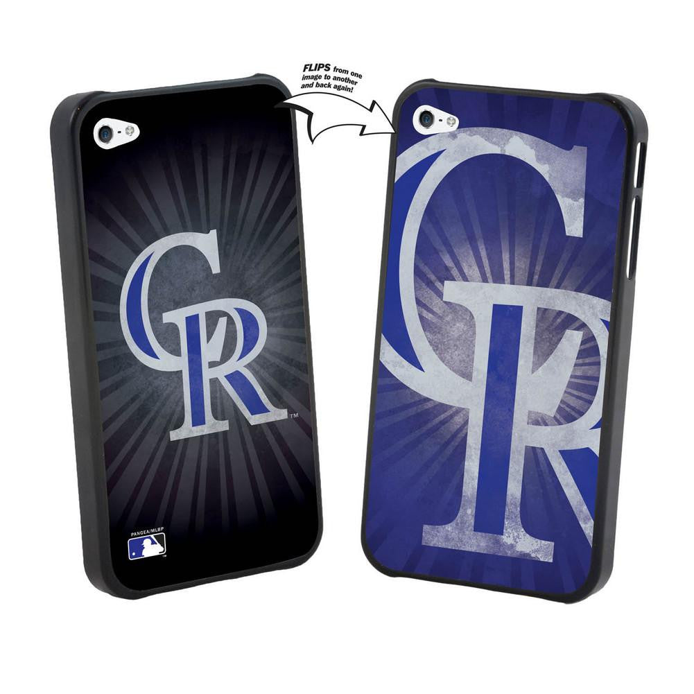 Iphone 4-4S MLB Colorado Rockies Large Logo Lenticular Case