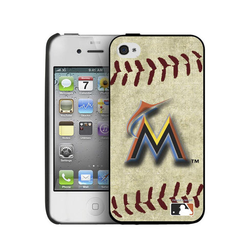 Iphone 4-4S Hard Cover Case Vintage Edition - Miami Marlins