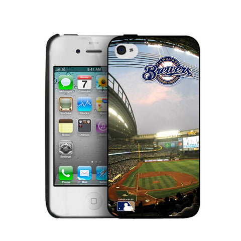 Pangea MLB Milwaukee Brewers Hard Shell 1 iPhone 4-4s Cover