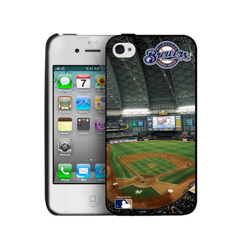 Pangea MLB Milwaukee Brewers Hard Shell 2 iPhone 4-4s Cover
