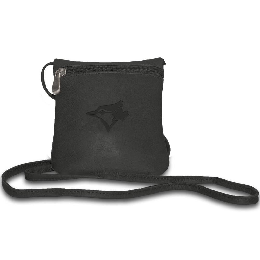 Pangea Black Leather Womens Mini Bag - Toronto Blue Jays