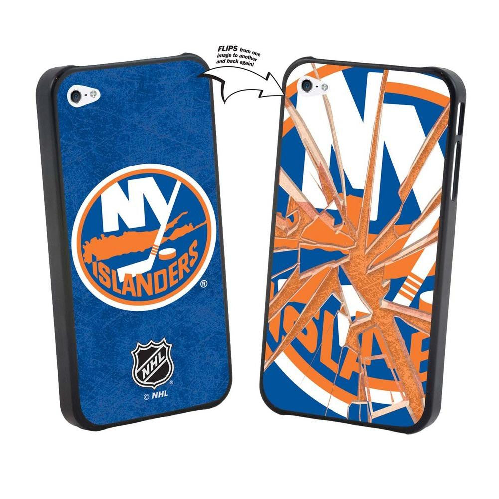 Iphone 4-4S NHL New York Islanders Broken Glass Lenticular Case