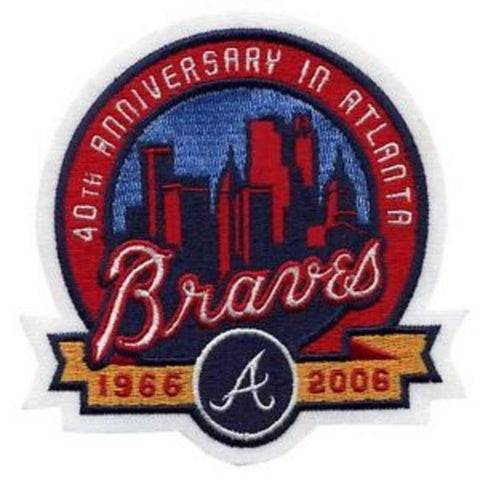 MLB Atlanta Braves 40th Anniversary Logo Patch