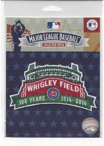 2014 Chicago Cubs Wrigley Field 100th Anniversary Patch 100% MLB Jersey Logo