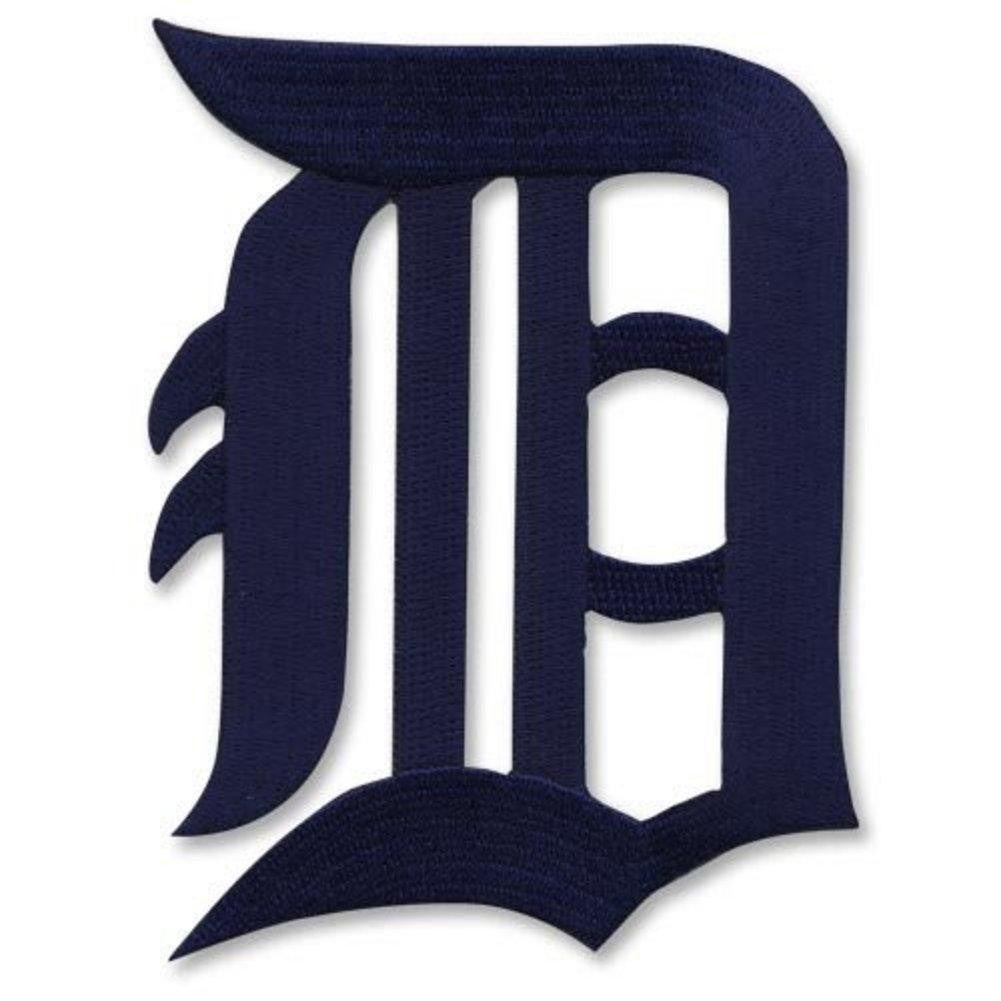 Detroit Tigers Old English D in Blue MLB Baseball Logo Patch