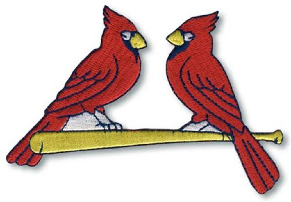 St. Louis Cardinals Red Birds on Bat Logo Patch Jersey