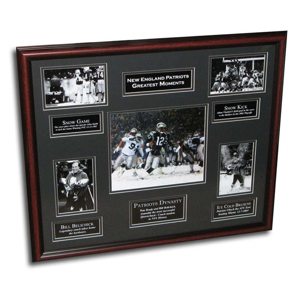 Unsigned New England Patriots Best 20x24 Collage Photo Framed