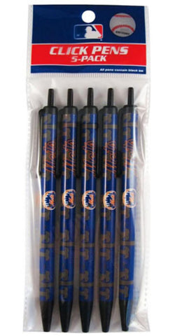 MLB New York Mets 5-Pack Click Pens