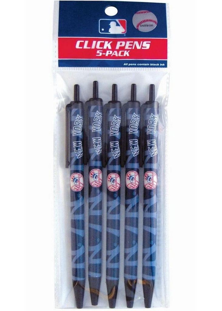 MLB New York Yankees 5-Pack Click Pens