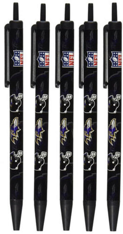 NFL Baltimore Ravens 5-Pack Click Pens