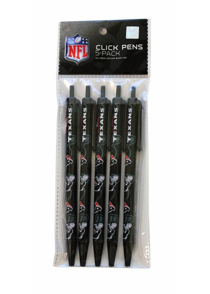 NFL Houston Texans 5-Pack Click Pens