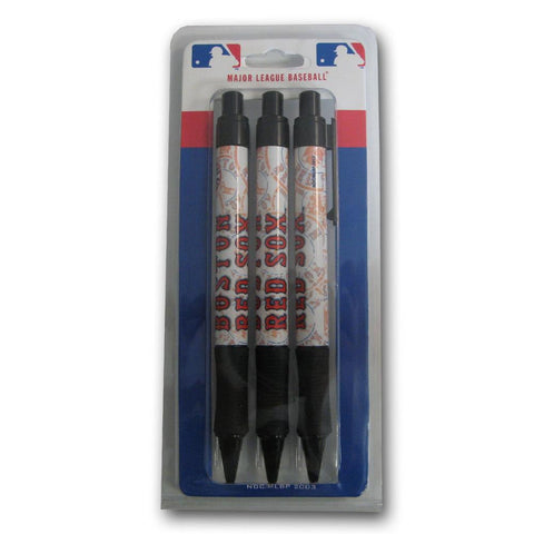 MLB Boston Red Sox 3-Pack Grip Pens