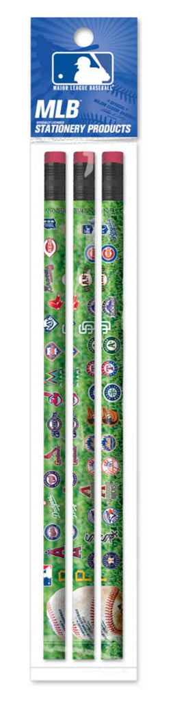 National Design MLB Pencil 3-Pack