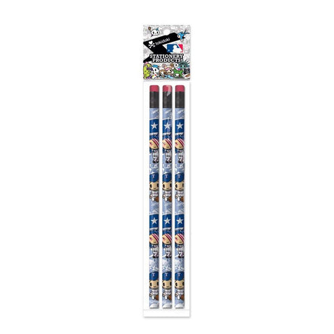 National Design MLB Texas Rangers Pencil 3-Pack