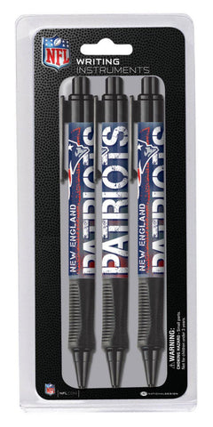 New England Patriots Grip Pen, 3 Pack