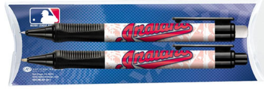 National Design Cleveland Indians Grip Pen and Pencil Set in Pillow Pack (11014-GCK)
