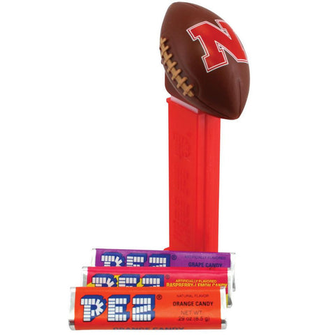 PEZ NCAA Football Candy  University of Nebraska  0.87 Ounce (Pack of 12)