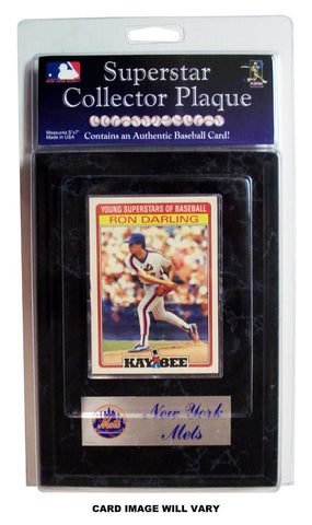 MLB New York Mets Ron Darling Card Plaque