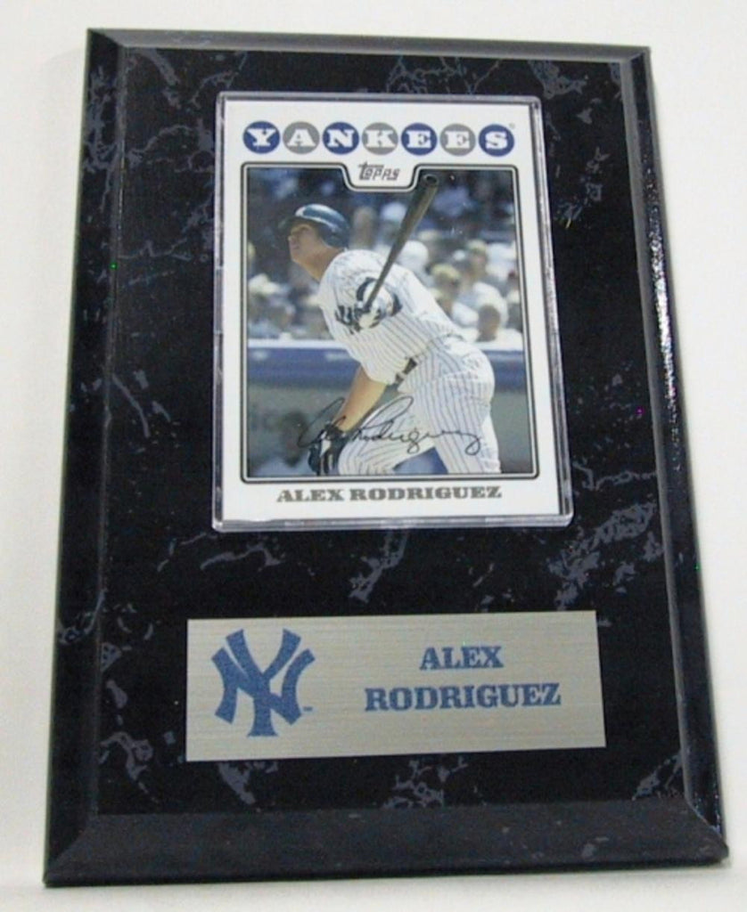 MLB New York Yankees Alex Rodriguez Card Plaque