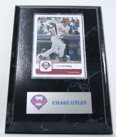 MLB Card Plaques - Philadelphia Phillies-Chase Utley