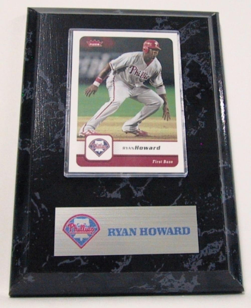 MLB Philadelphia Phillies Ryan Howard Card Plaque