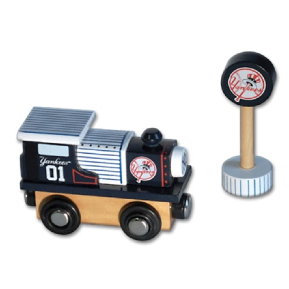 All Star Express MLB Wood Train - Train Engine - New York Yankees