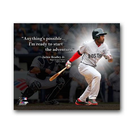 Boston Red Sox Jackie Bradley Jr. 8x10 Framed Pro Quote Photo