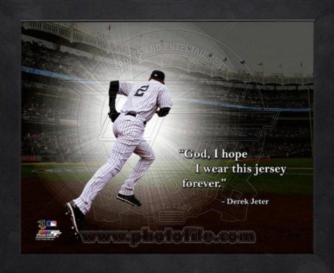 MLB New York Yankees Derek Jeter Pro Quote Picture Frame