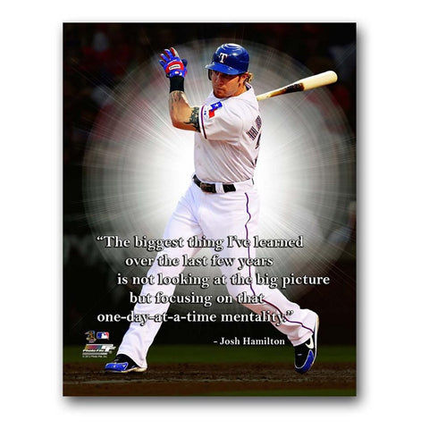 MLB Texas Rangers Josh Hamilton Quote Picture