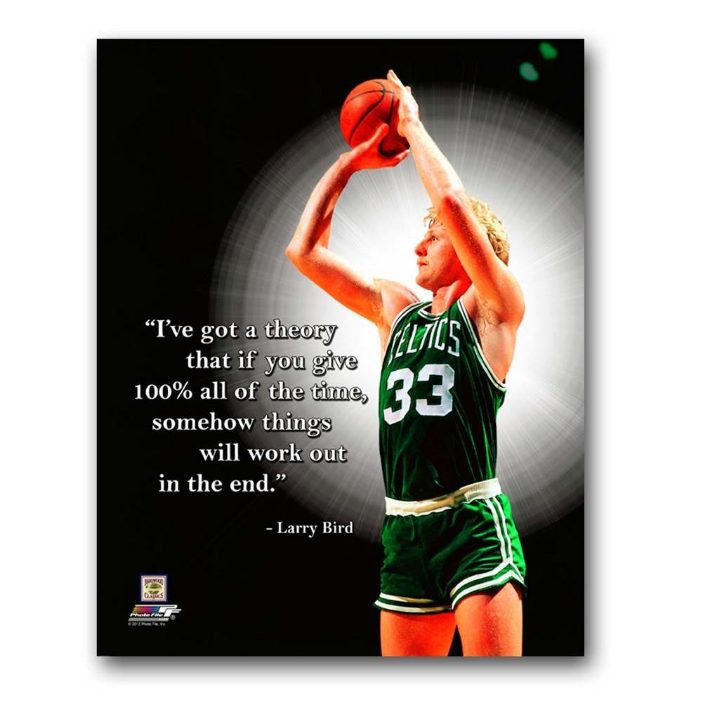 NBA Boston Celtics Larry Bird Pro Quote