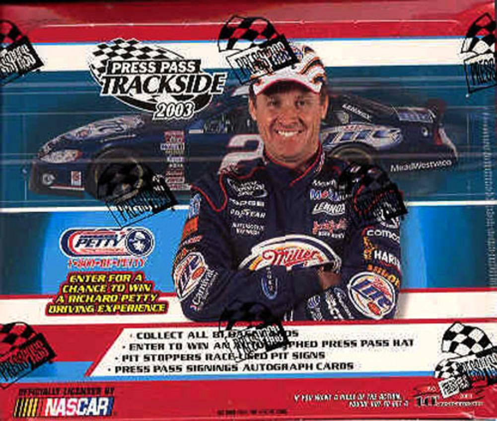 Press Pass Trackside Racing Cards