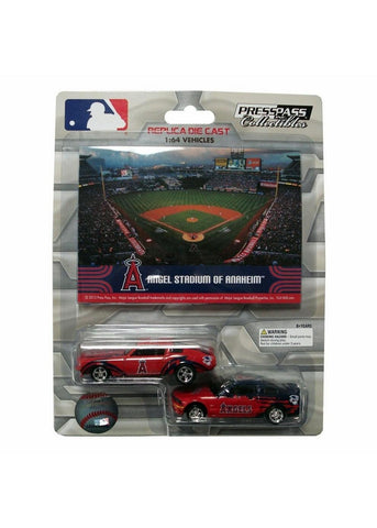 2 Pack Ford Mustang With Ballpark Card - Los Angeles Angels