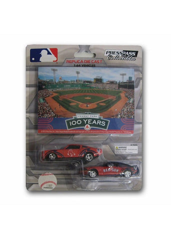 2 Pack Ford Mustang With Ballpark Card - Boston Red Sox