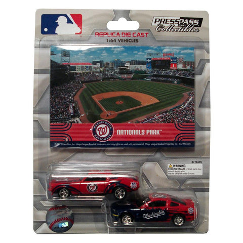 2 Pack Ford Mustang With Ballpark Card - Washington Nationals