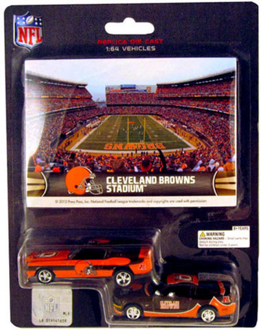 Cleveland Browns NFL Die cast 2 Car Toy Set