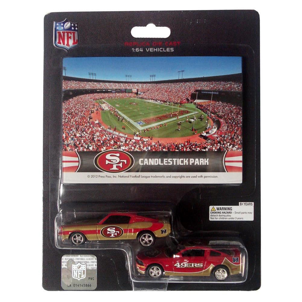 Ford Mustang And Dodge Charger 1:64 Scale Diecast Cars - San Francisco 49Ers