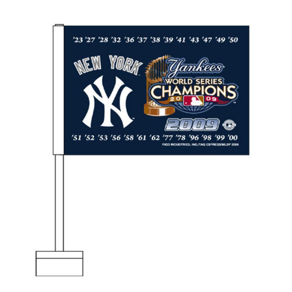 Rico New York Yankees 2009 World Series Champions Car Flag Set - New York Yankees One Size