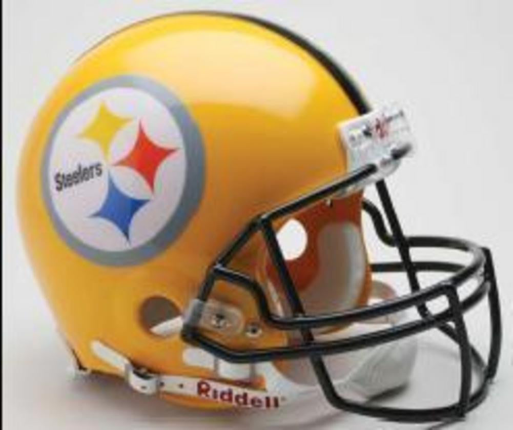 2007 75Th Anniversary Pittsburgh Steelers Gold Mini Replica Mini Helmet