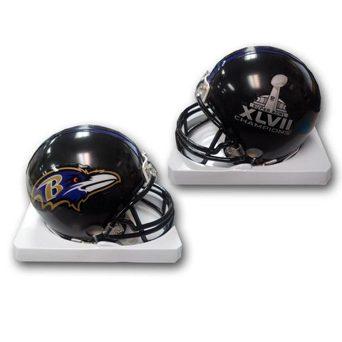 NFL Baltimore Ravens SB47 Champs Riddell Mini Replica Football Helmet