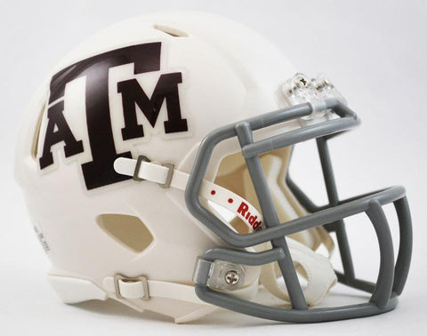 NCAA Texas A&M Aggies White Riddell Revolution Speed Helmet