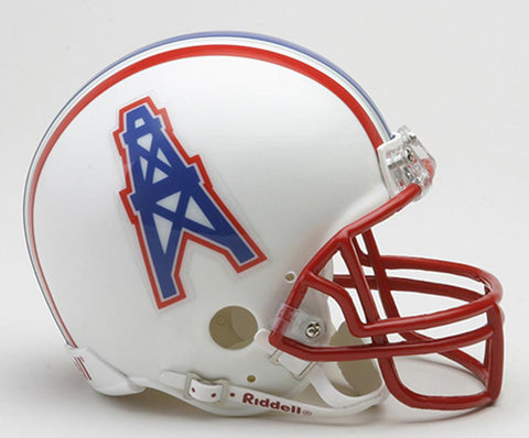 Riddell Throwback Mini Replica Helmet - NFL Houston Oilers 1981-1996