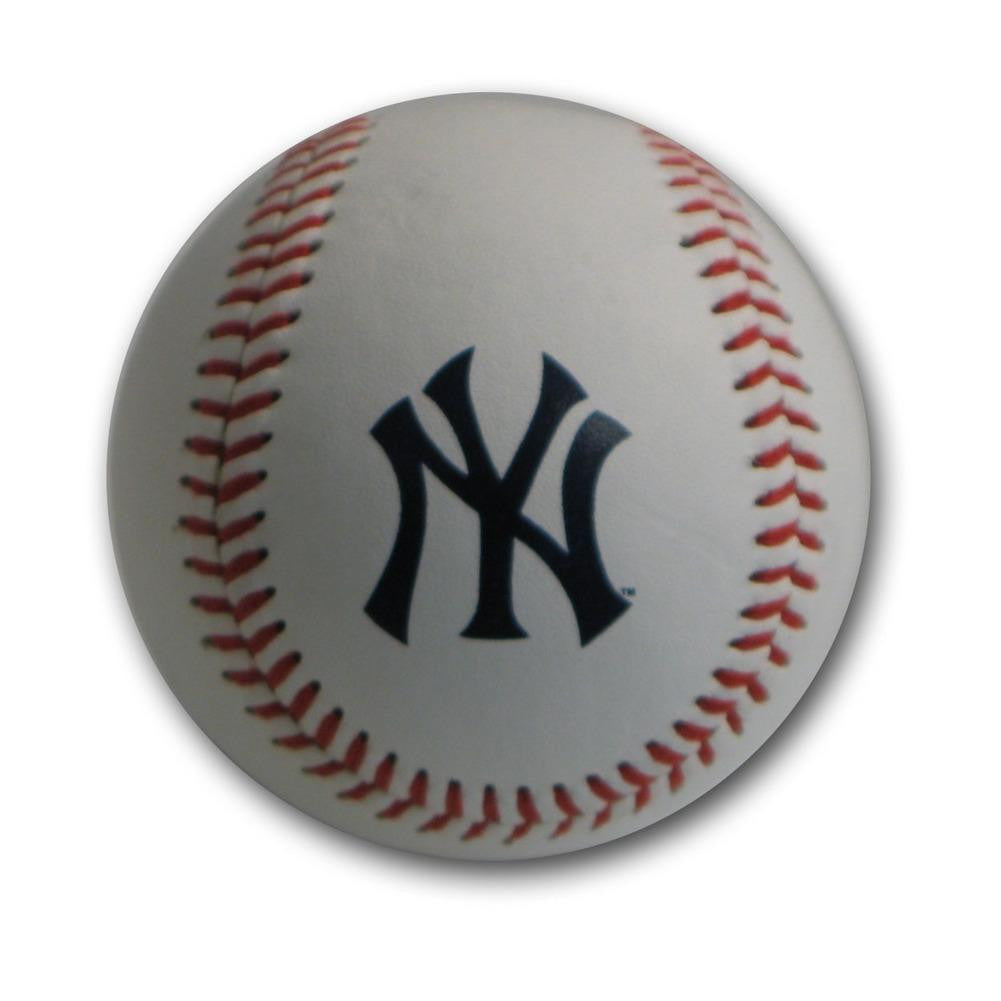 Blank Leather MLB Team Logo Baseballs - New York Yankees