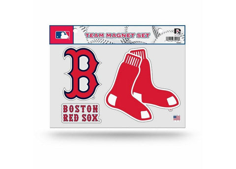 Boston Red Sox Official MLB 8 inch x 11 inch 3 Piece Team Magnet Sheet
