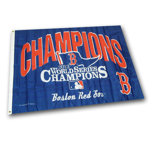 MLB Boston Red Sox 2013 World Series Champions 3-Foot by 5-Foot Banner Flag