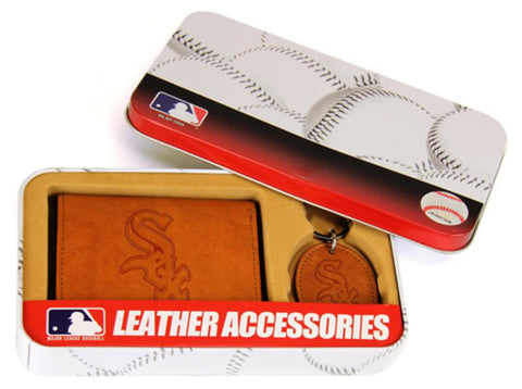 MLB Chicago White Sox Wallet and Key Fob Gift Set
