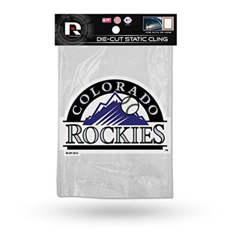 Colorado Rockies Die Cut Static Cling with logo cut out