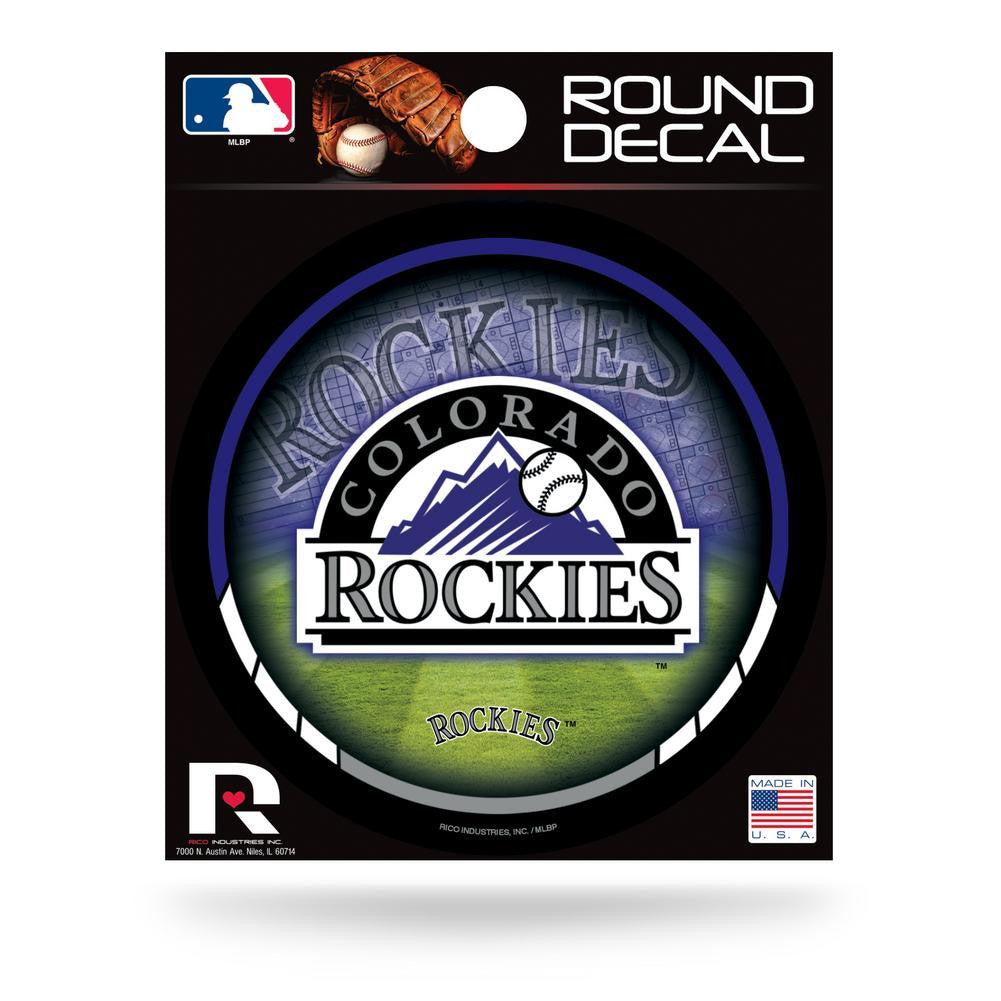 Rico Round Vinyl Decal - MLB Colorado Rockies